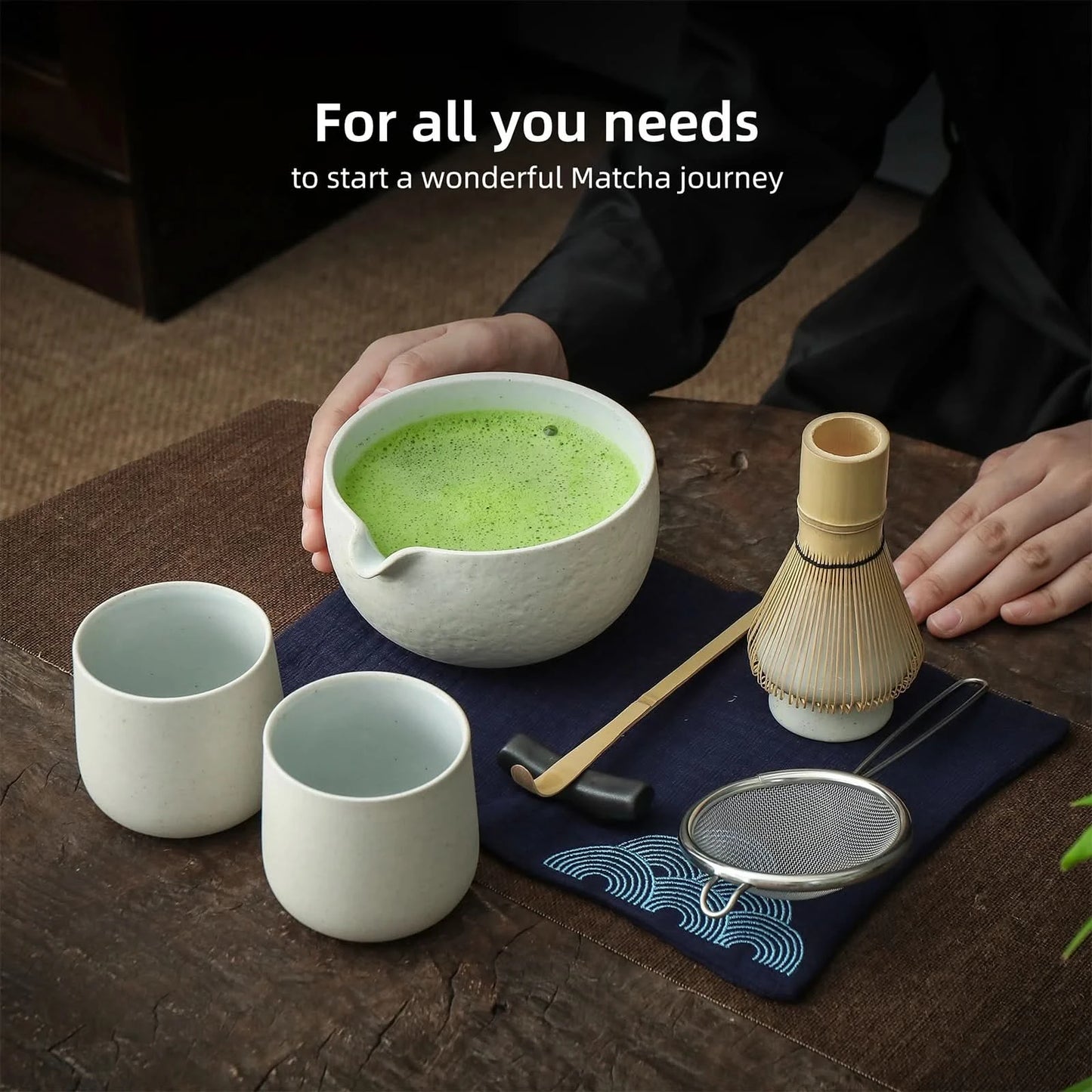 Matcha Set-Sharing Set Dusty White