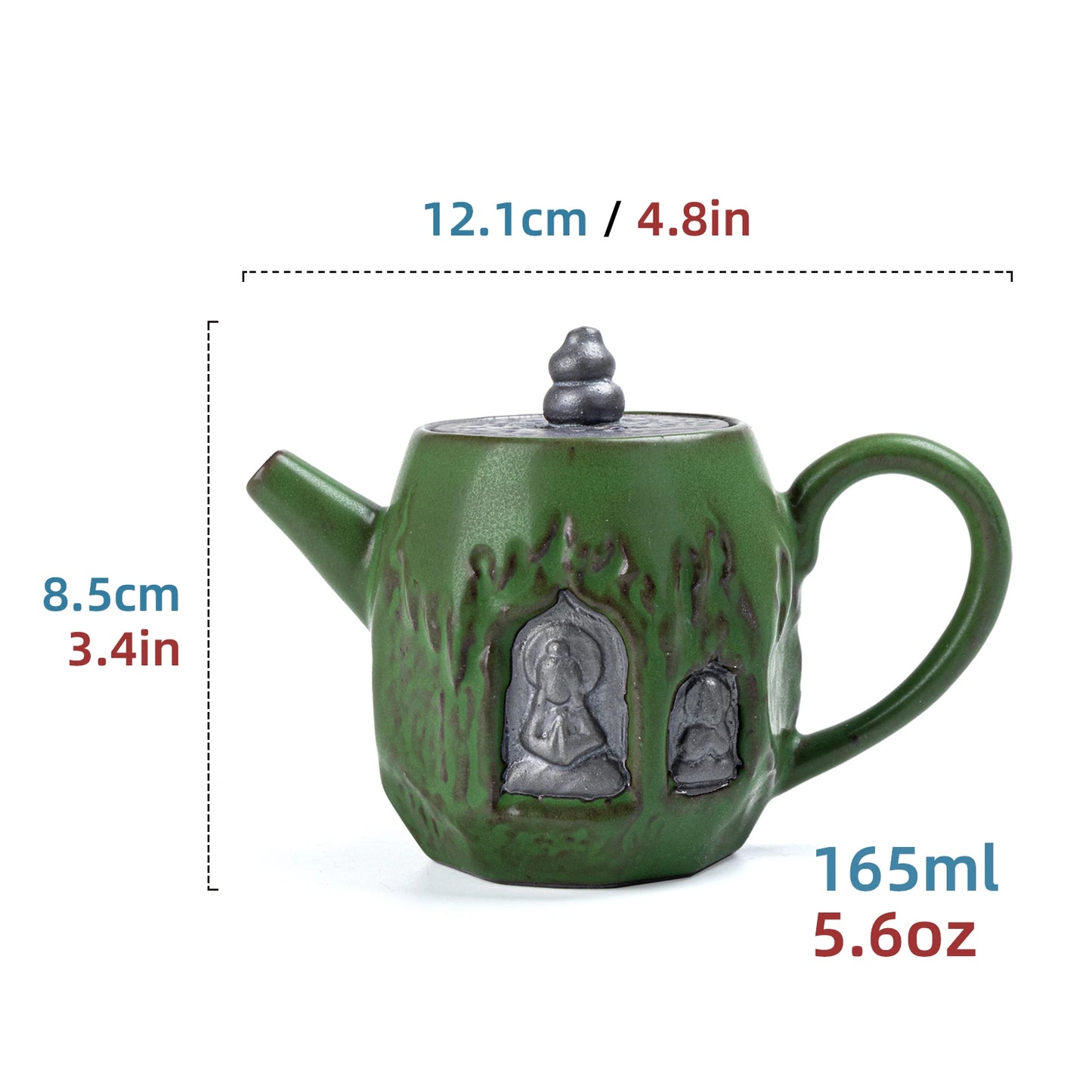 Dunhuang ZEN Tea Pot Bamboo Green 165ml