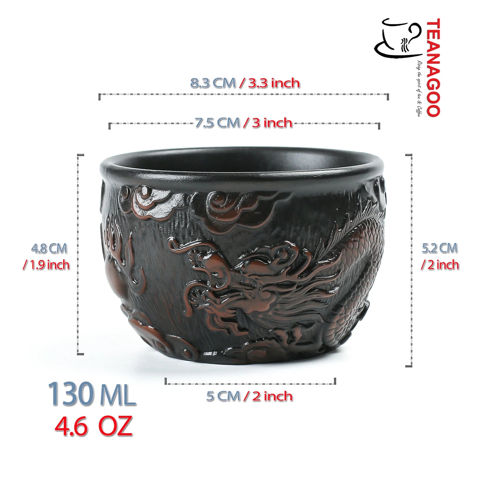 Dragon Teacup,130ml /4.6oz