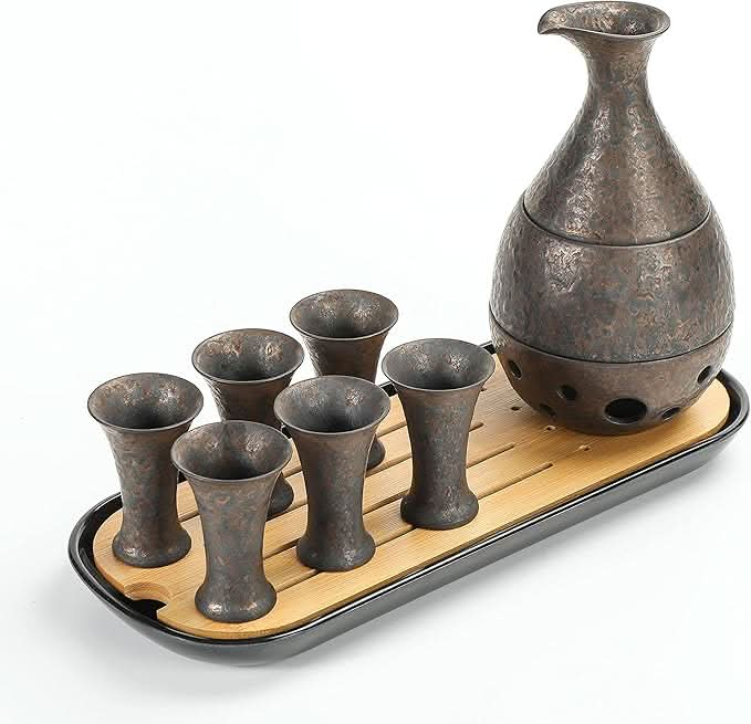 Traditional Japanese Sake Set Regular Set Bronze