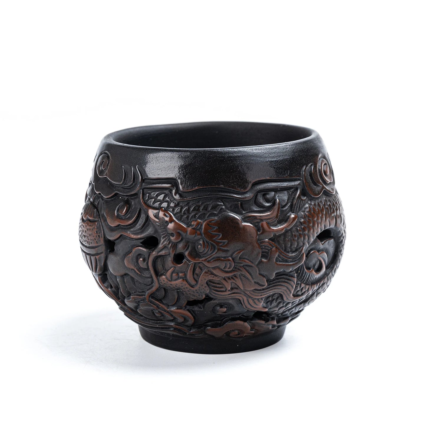 Dragon Fretwork Teacup,100ml /3.4oz