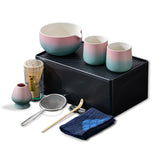 Japanese Matcha Ceremony Set WS Series 12pcs/set Pinky Blue