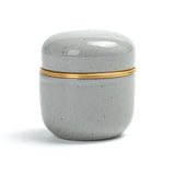 Handmade Celadon Ceramic Tea Caddy for Matcha Powder X Series Dusty