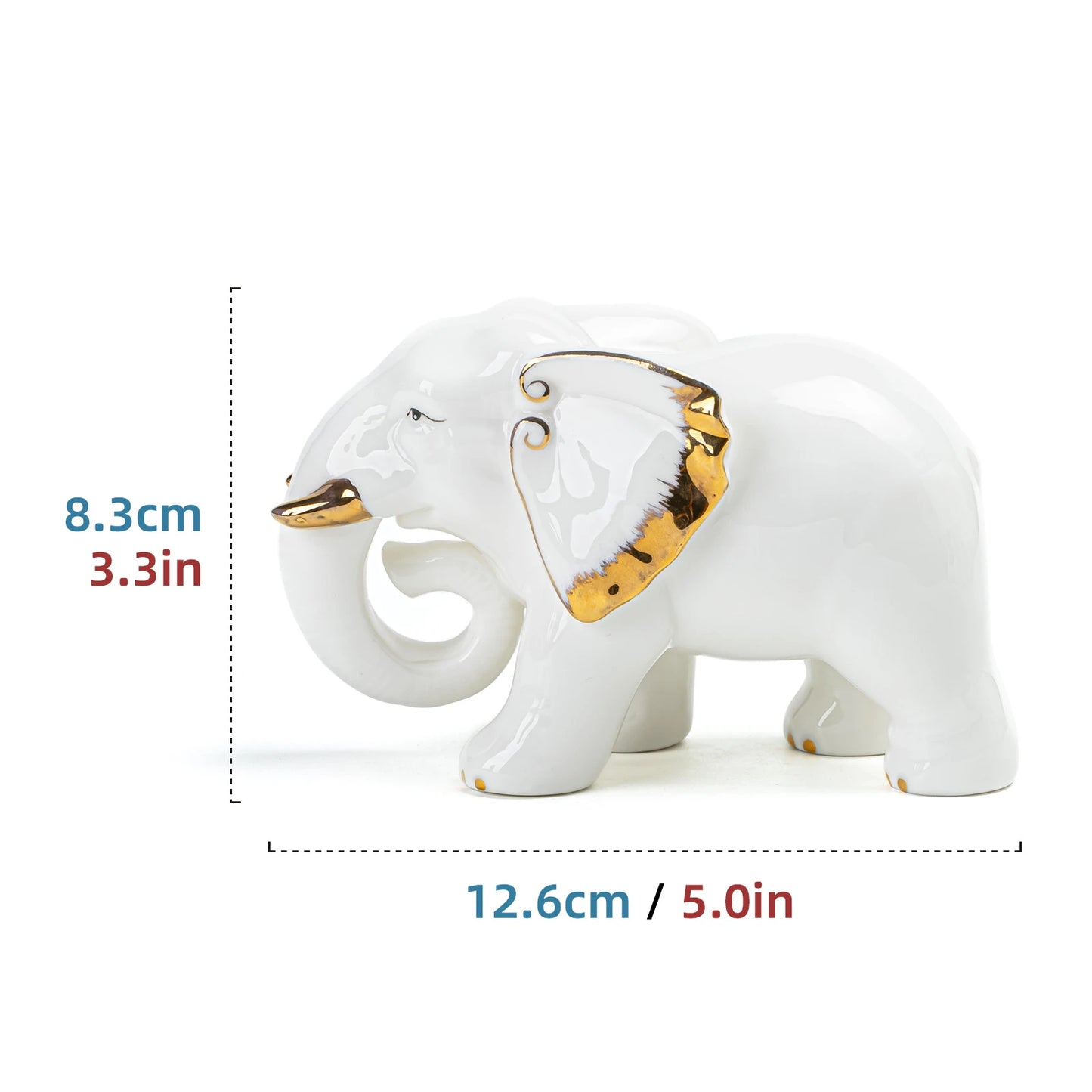 Graceful Elephant Figurine Teapets