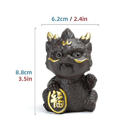 Treasure Keeper Dragon Blcak Tea Pets