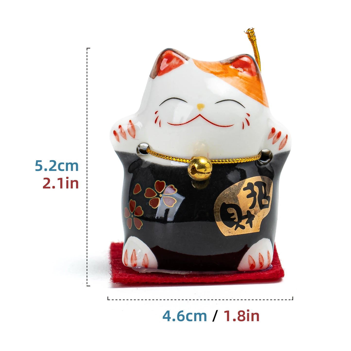 Lucky Maneki-Neko Black Teapet