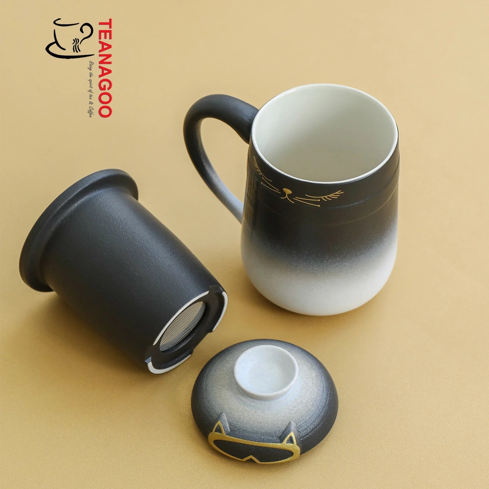 Aurora Tea Infuser Wide Mug Set (420ml)