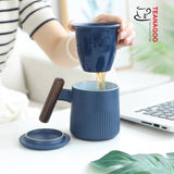 Ceramic Tea Mug with Infuser & Box Packing