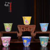 Ceramic Chinese teacups,1.8oz/50ml,Various Color