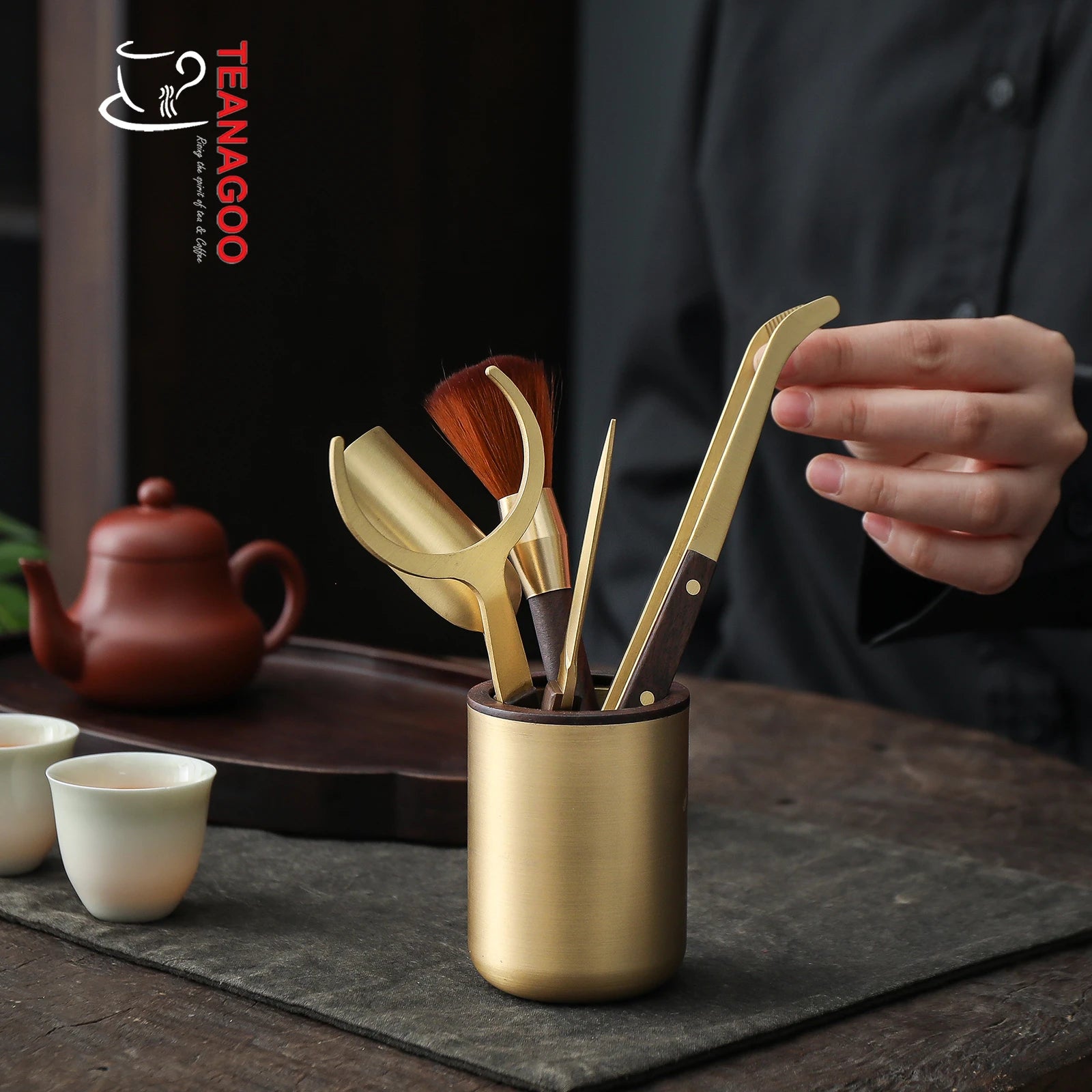 Chinese Tea Ceremony Kungfu Tea Set Accessories 6pcs/set | TEANAGOO