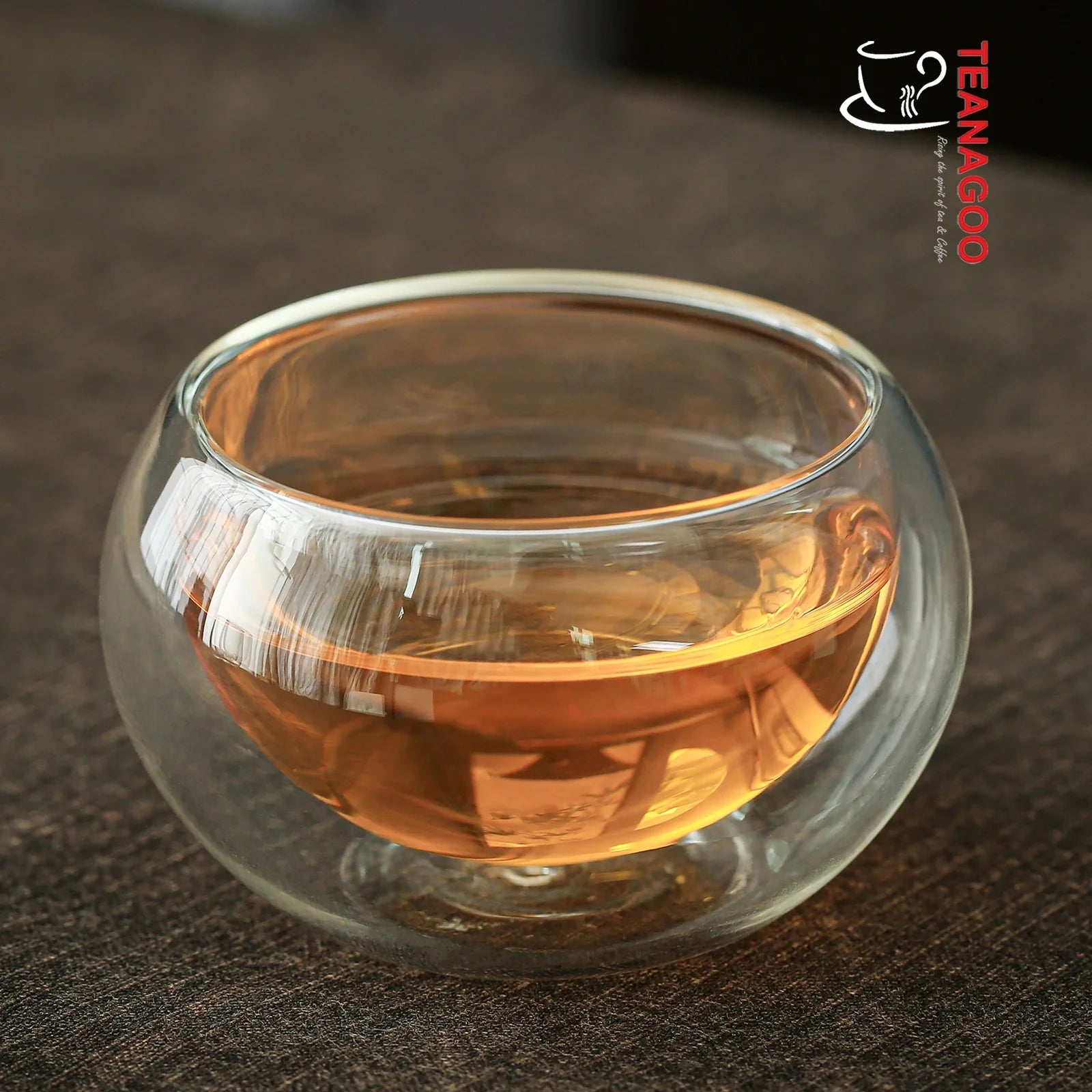 Double Wall Insulated and Anti-scalding Glass Tea Cup 75ml | TEANAGOO