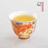 Porcelain Chinese Tea Cups, Dragon Phoenix, 50 ML / 1.8 OZ