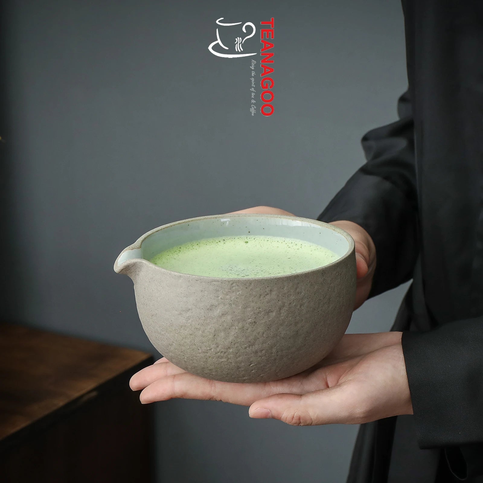 TEANAGOO Matcha Set Matcha Whisk Matcha Bowl with Pouring Spout Scoop  Matcha Whisk Holder Tea Making Kit. 1 Japanese Tea Set (7pcs) +