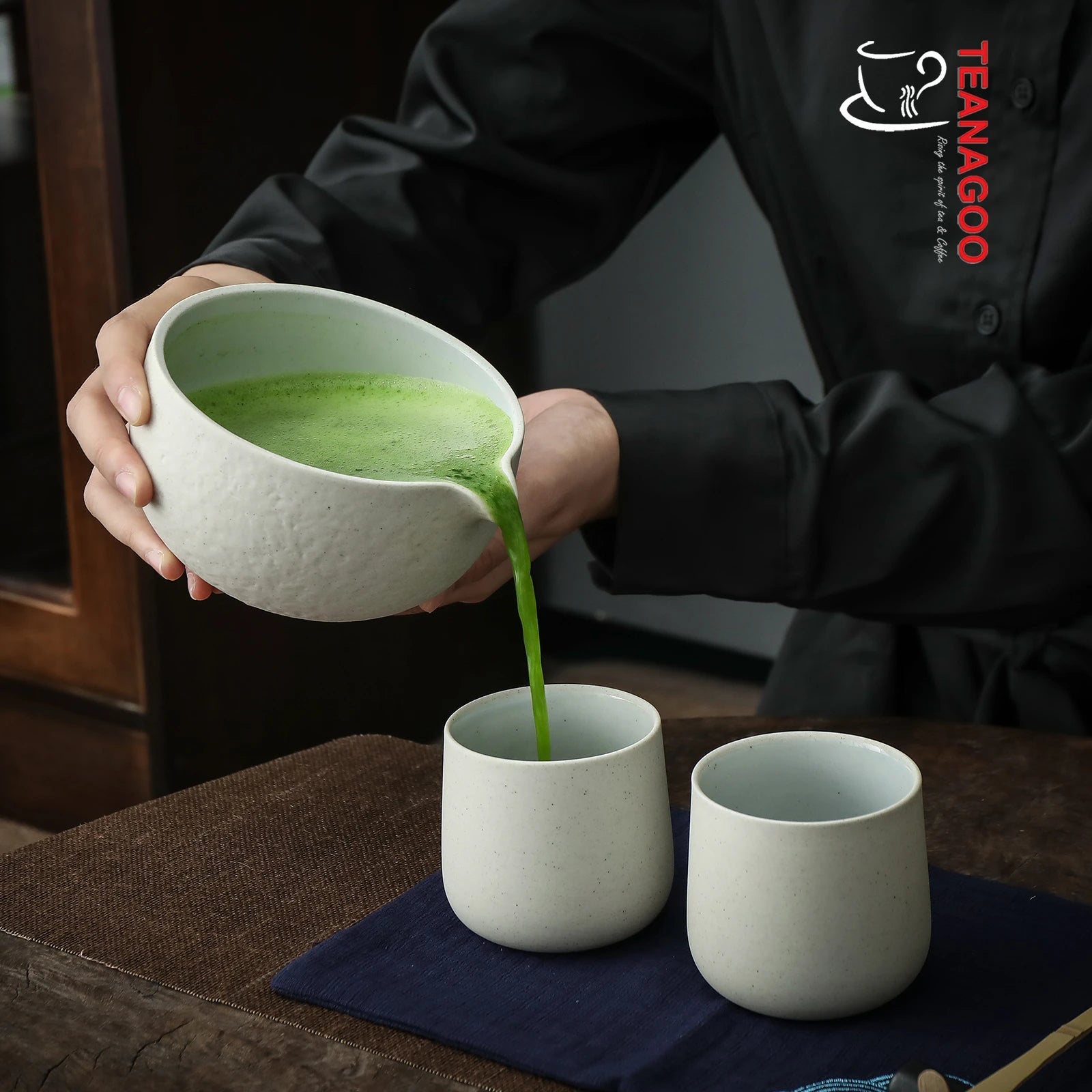 TEANAGOO Juego de té Matcha, Juego de té japonés, Tazón Matcha