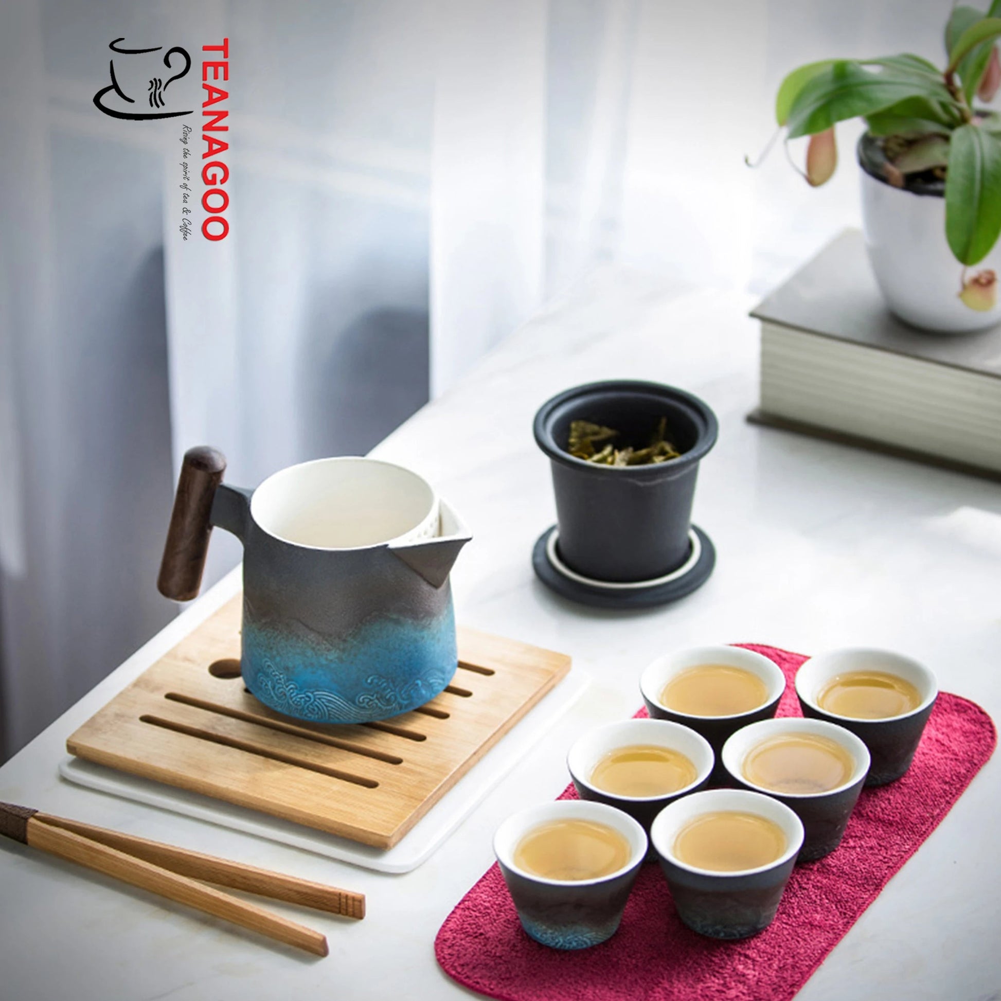 Miniature Teapot Saki Cups Set Saki Teapot Cups Porcelain 