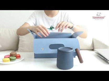 Ceramic Tea Mug with Infuser & Box Packing