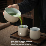 Japanese Matcha Ceremony Set, 8pcs/set with Paper Hand-Book, Bowl with Pouring Spout - TEANAGOO