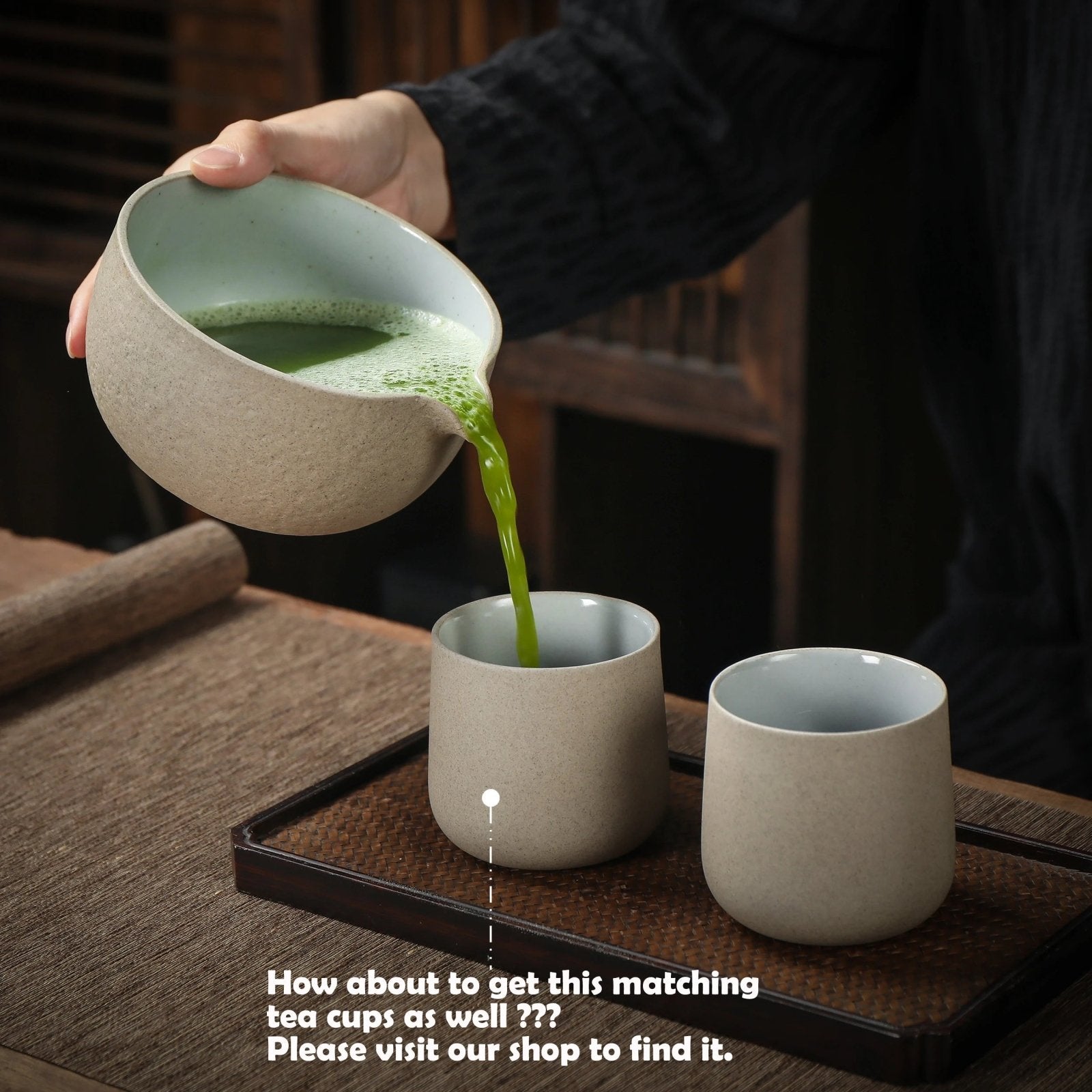 Japanese Matcha Ceremony Set, 8pcs/set with Paper Hand-Book, Bowl with  Pouring Spout